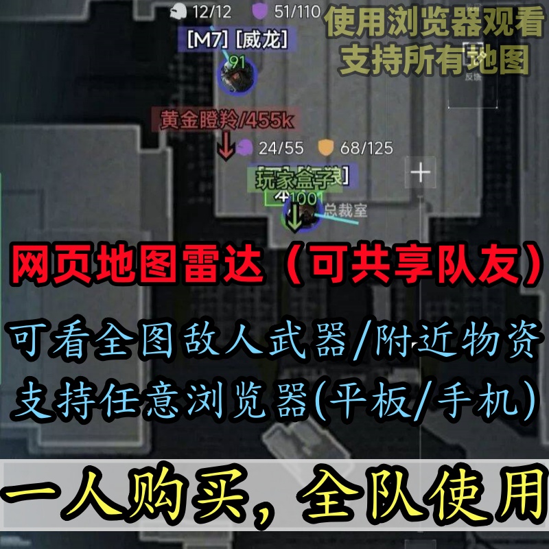 【Box网页雷达】地图雷达(可共享队友)